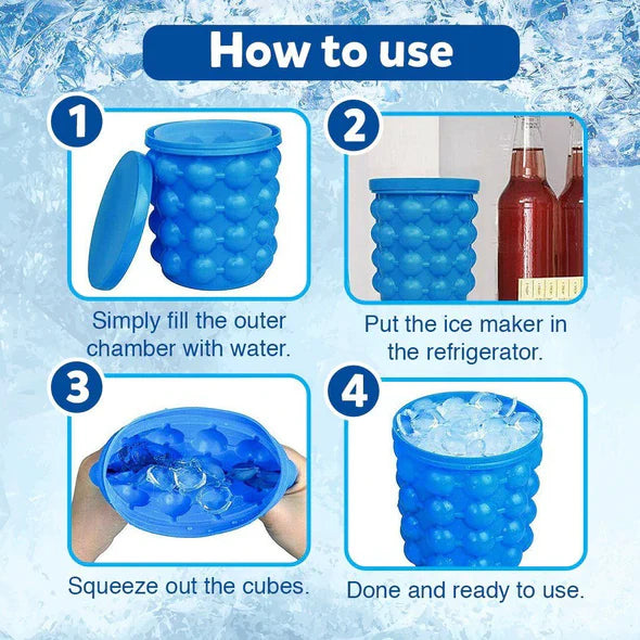 Silicon Portable Ice Cube Maker