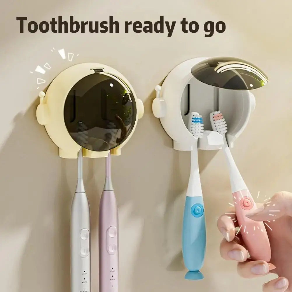 Astronaut Wall-Mounted Toothbrush Holder