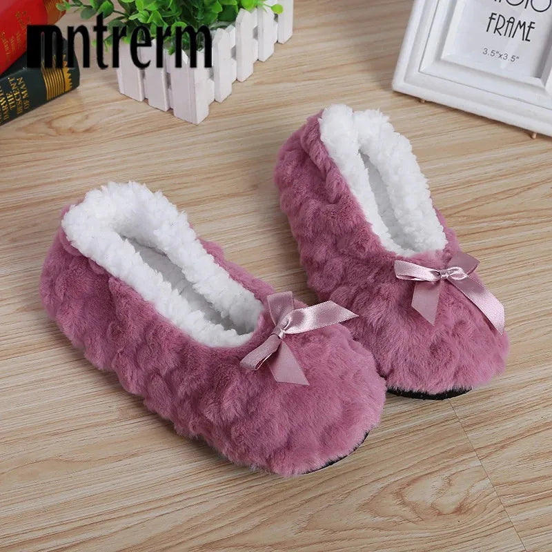 Winter Warm Wool Slippers - Free Size (Stretchable – Fits Most Adults)