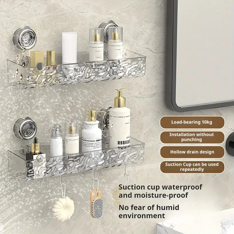 Acrylic Suction Cup Storage Rack (Premium Quality)
