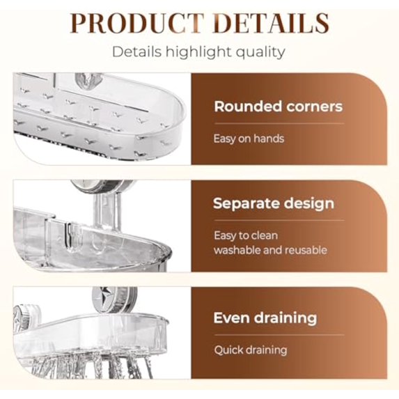 No-Drill Kitchen & Bathroom Sink Organizer (Premium Quality)