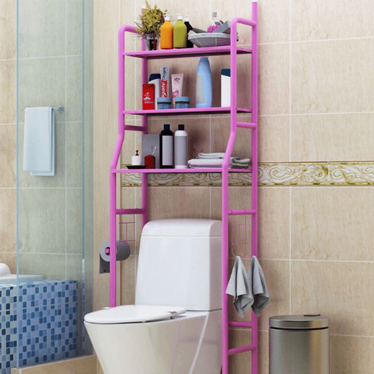 Toilet Storage Rack (White) - Imported Quality