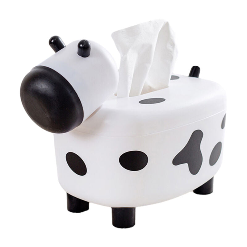 2 in 1 Cow Tissue Box with Toothpick Holder