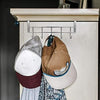 Over-the-Door 5-Hook Stainless Steel Organizer