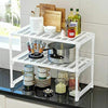 Expandable & Adjustable Under Sink Shelf Storage Rack