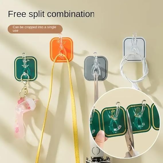 6-Piece Sticky Hook Hanger