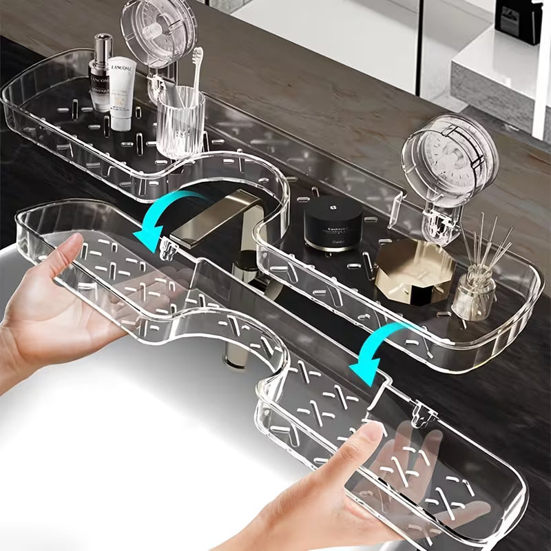 No-Drill Kitchen & Bathroom Sink Organizer (Premium Quality)