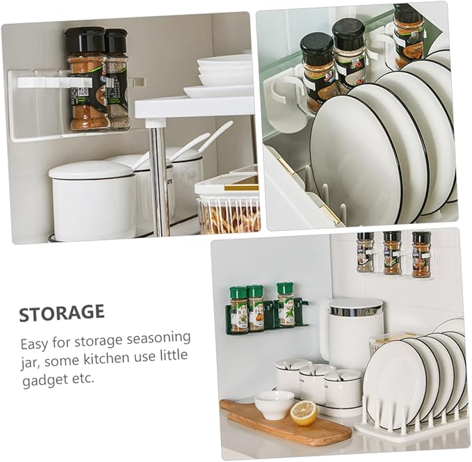 Wall Mount Spice Rack-clips holder – Lets Cart Pk