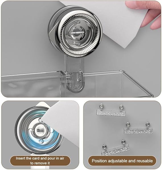 Acrylic Suction Cup Storage Rack (Premium Quality)