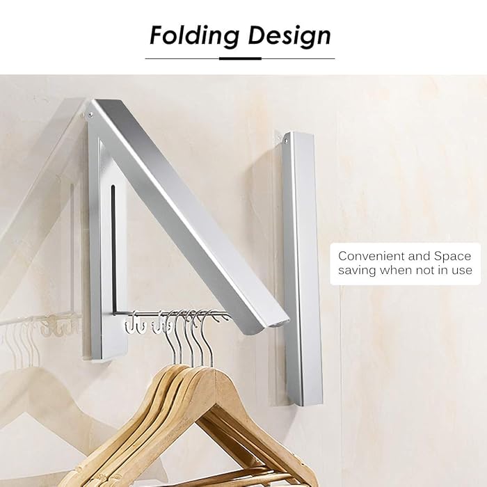 Wall Mounted Folding Clothes Hanger