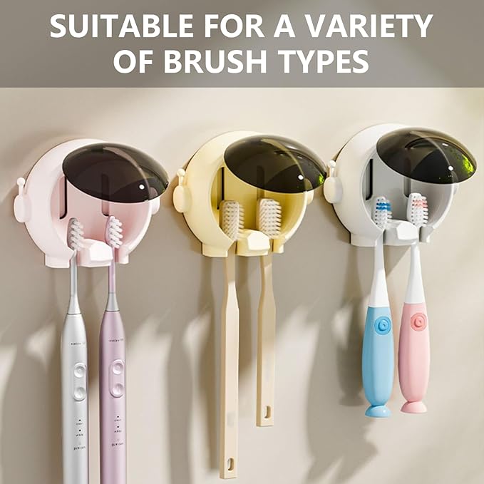 Astronaut Wall-Mounted Toothbrush Holder