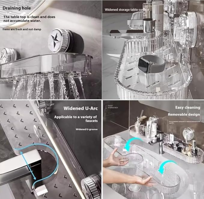 No-Drill Kitchen & Bathroom Sink Organizer (Premium Quality)