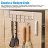 Over-the-Door 5-Hook Stainless Steel Organizer