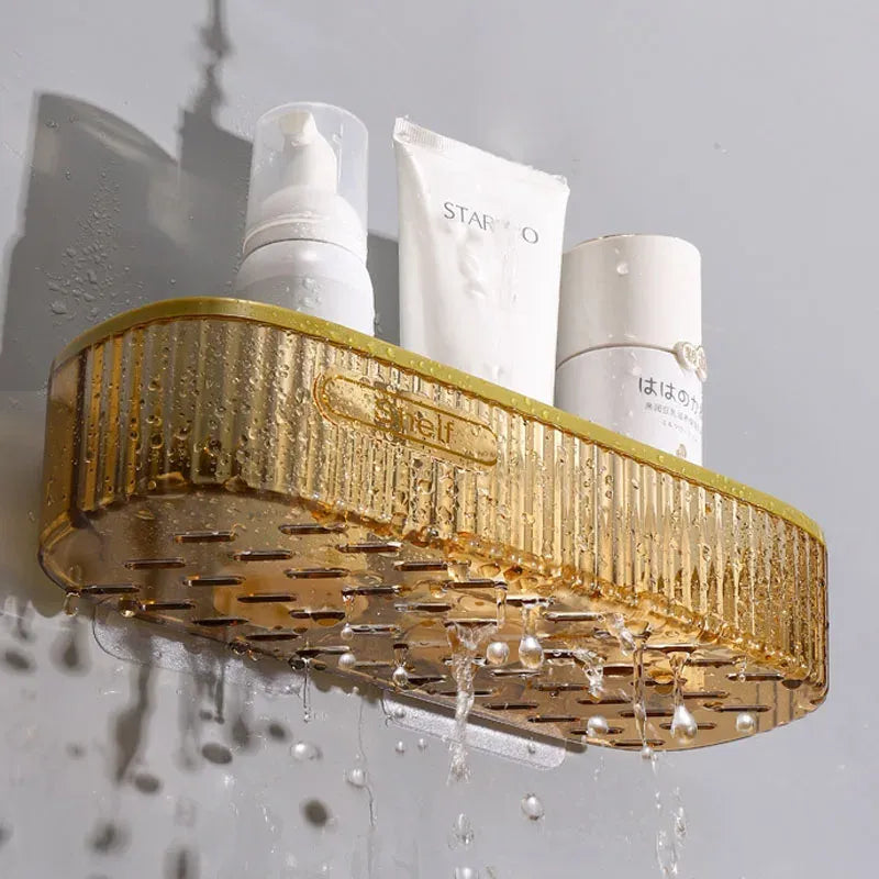 Punch-Free Bathroom Shelf