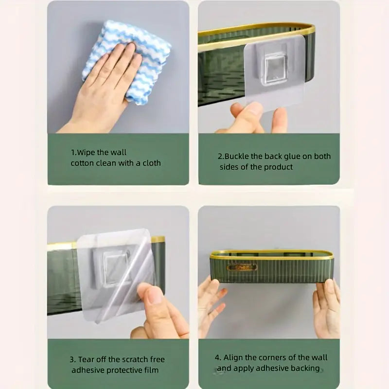 Punch-Free Bathroom Shelf