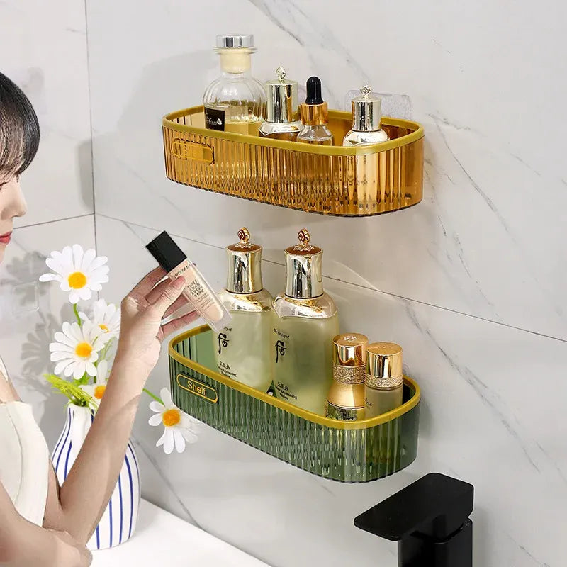 Punch-Free Bathroom Shelf