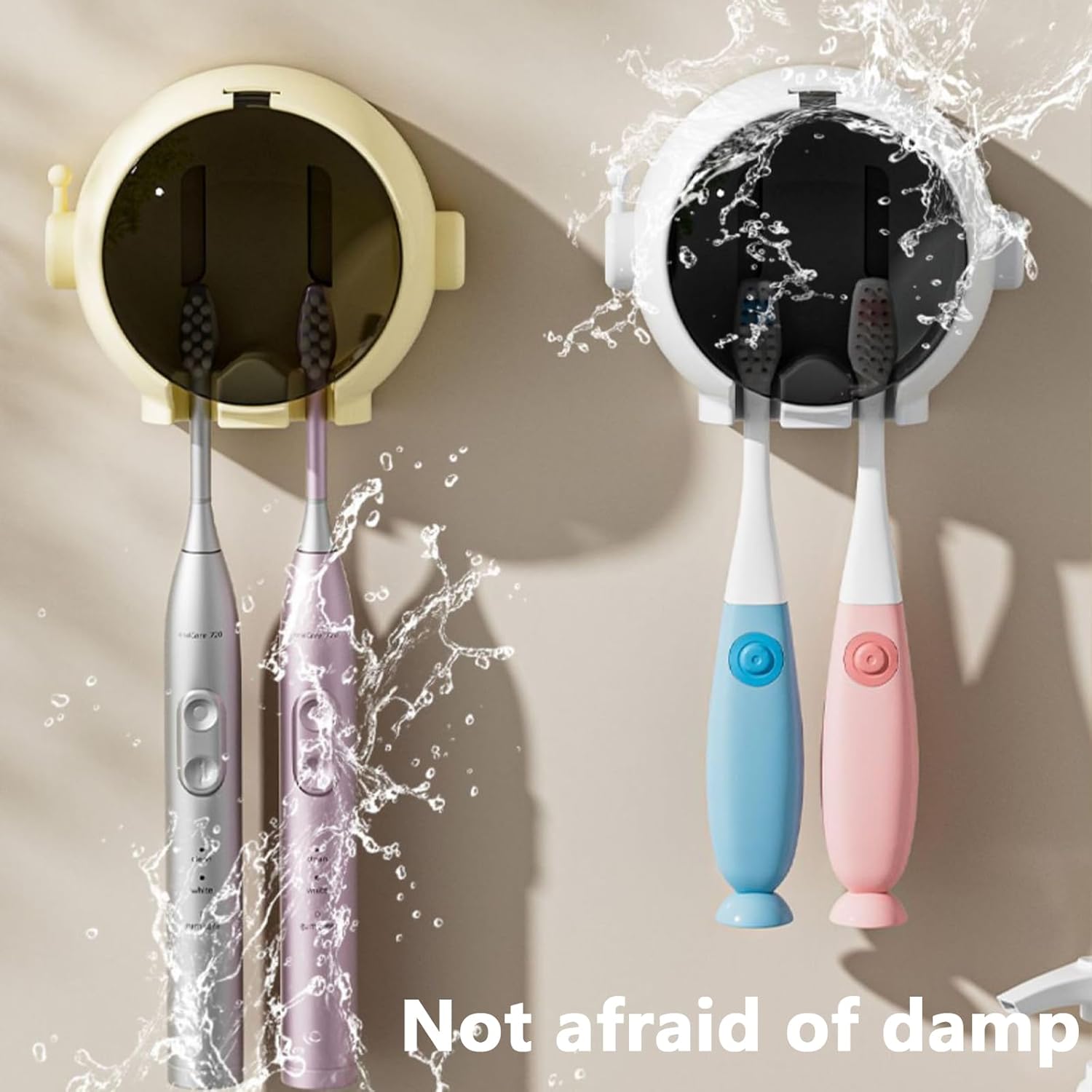 Astronaut Wall-Mounted Toothbrush Holder
