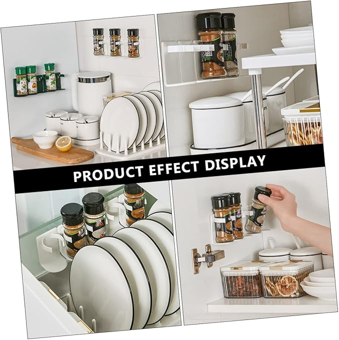 Wall Mount Spice Rack-clips holder – Lets Cart Pk