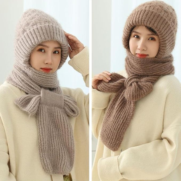 Integrated Ear Protection Windproof Cap Scarf