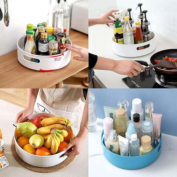 Multi-Functional 360° Rotating Storage Tray