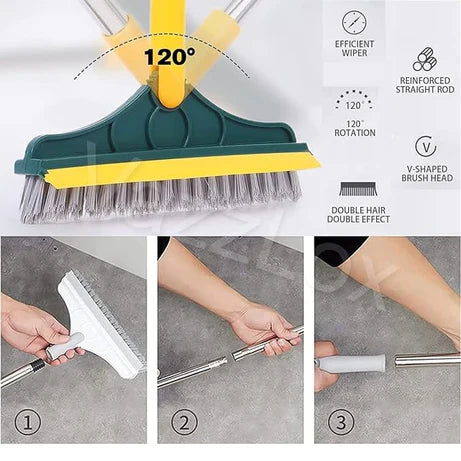 2 in 1 Cleaning Brush with Wiper