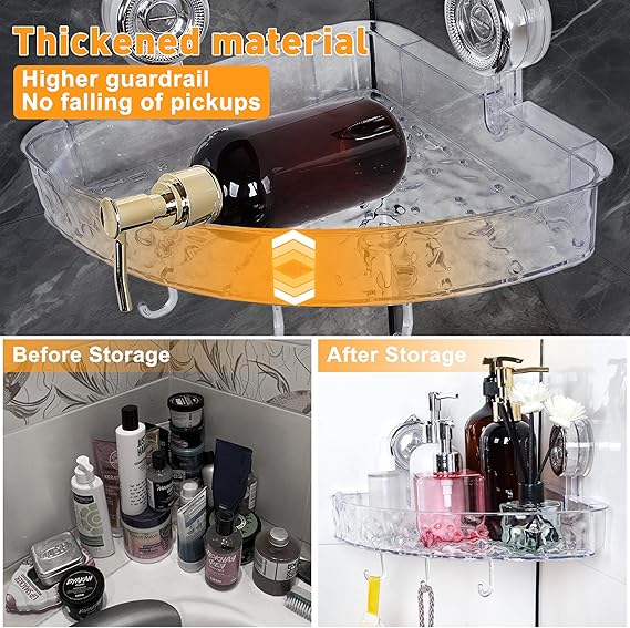 Acrylic Suction Cup Storage Rack (Premium Quality)