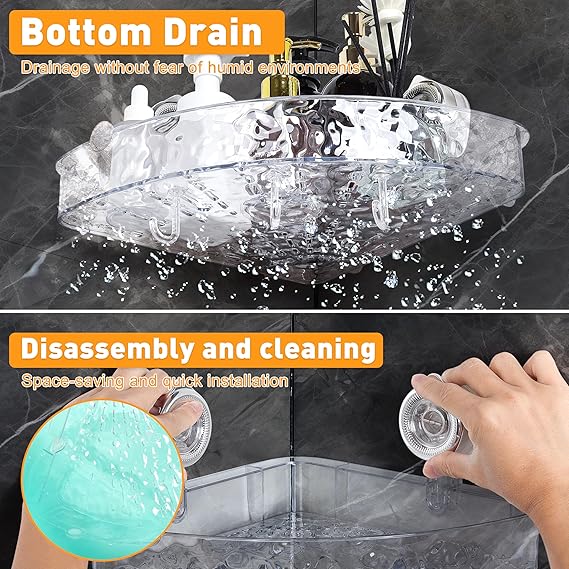 Acrylic Suction Cup Storage Rack (Premium Quality)