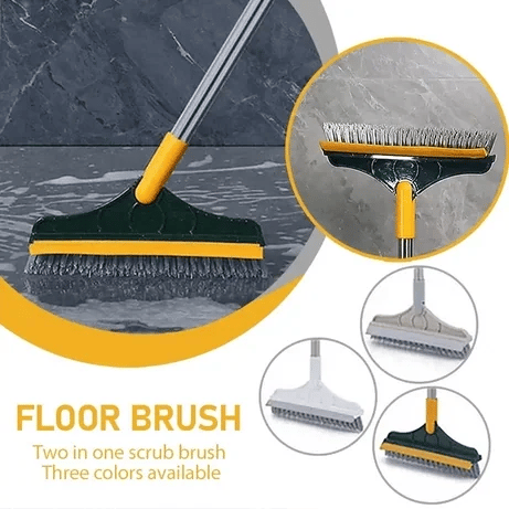 2 in 1 Cleaning Brush with Wiper