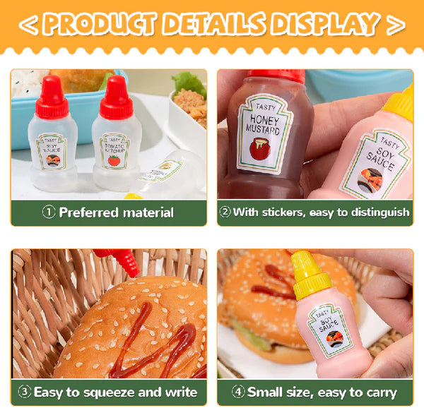 Portable Mini Ketchup Bottles