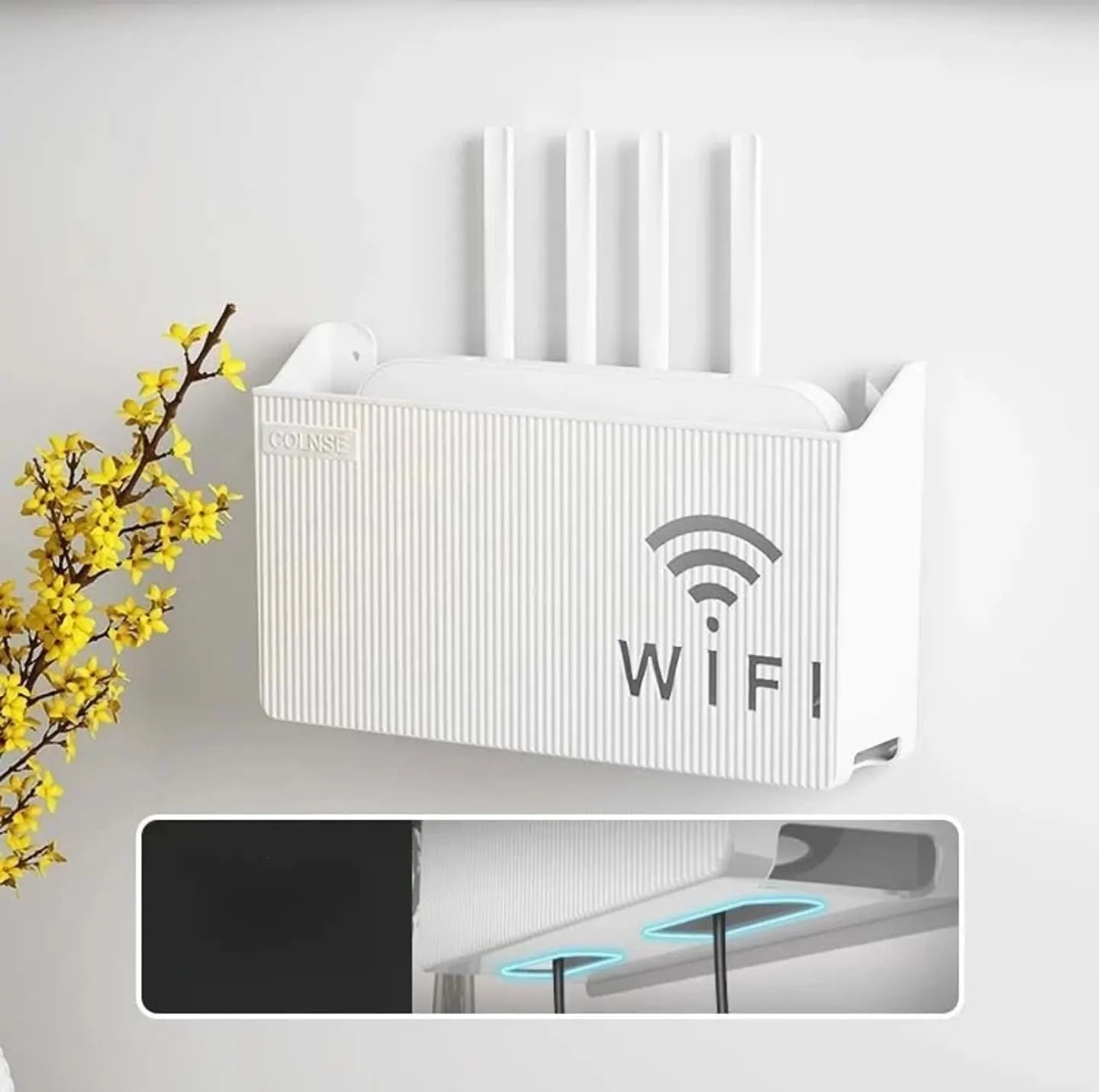Wall-Mounted Router Storage Box