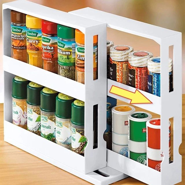 Swivel Swipe Cabinet Double Organizer