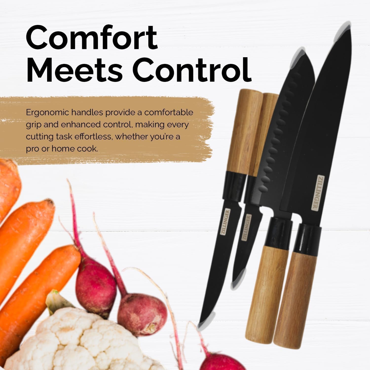 4-Piece Stainless Steel Kitchen Knife Set (Premium Quality)