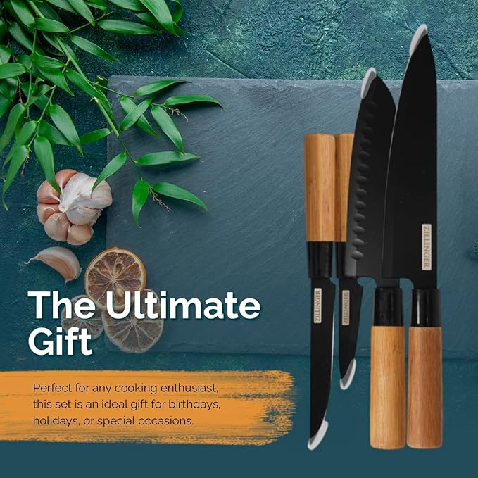 4-Piece Stainless Steel Kitchen Knife Set (Premium Quality)