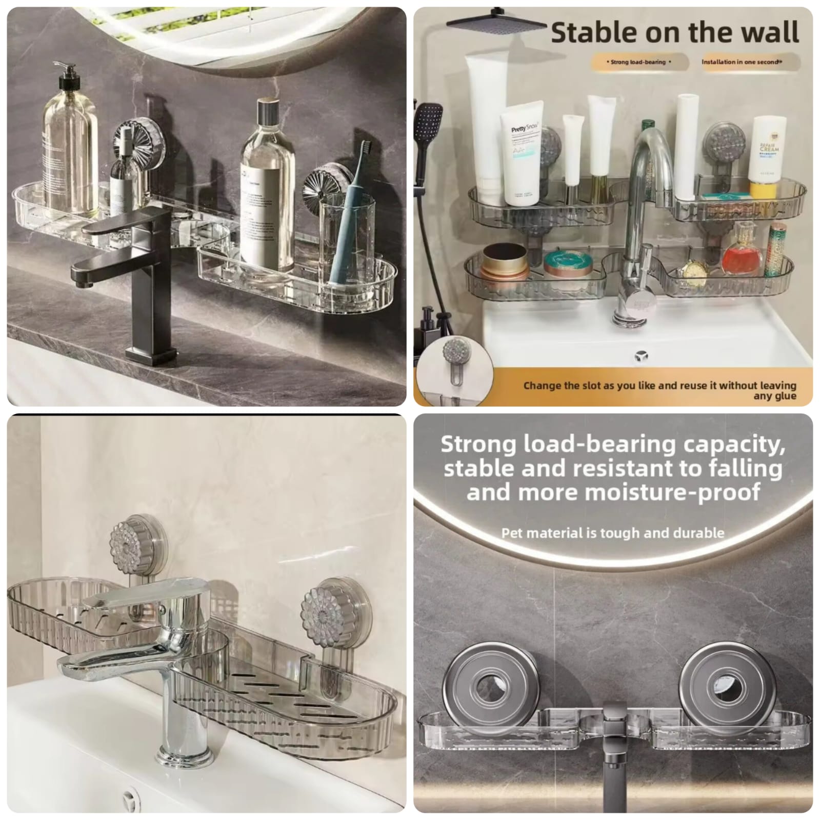 No-Drill Kitchen & Bathroom Sink Organizer (Premium Quality)