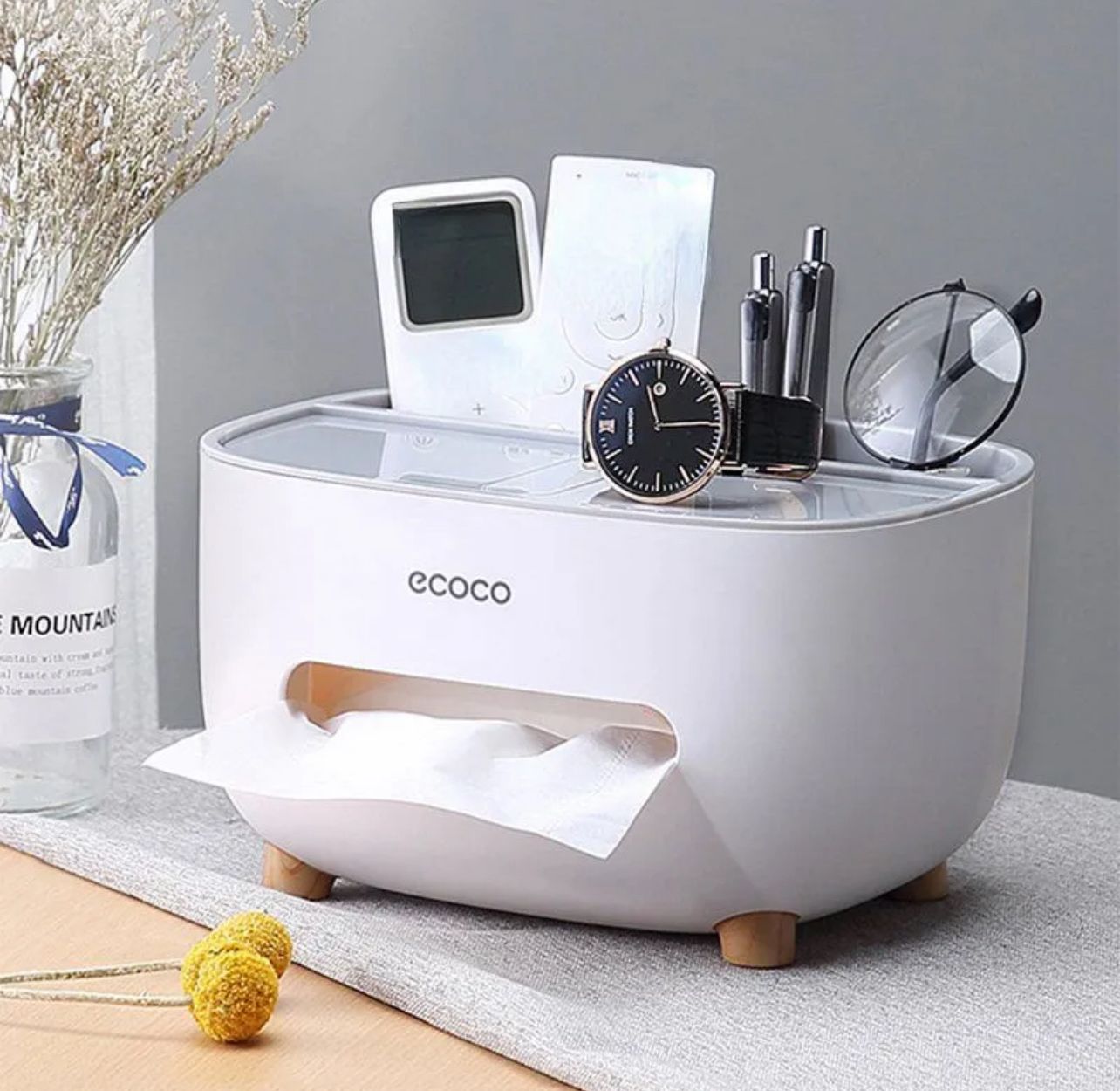 Multipurpose Desktop Tissue Box