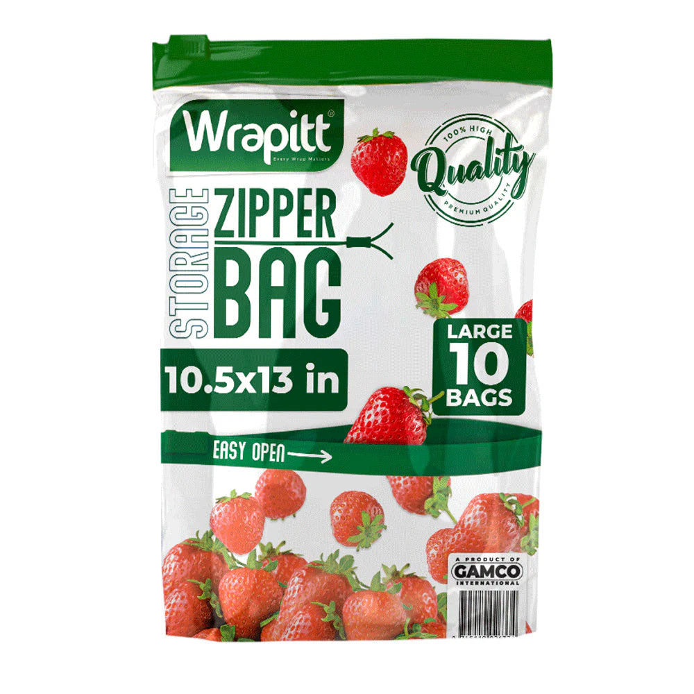 Zip Lock Meat & Grocery Storage Bags (Large Size)