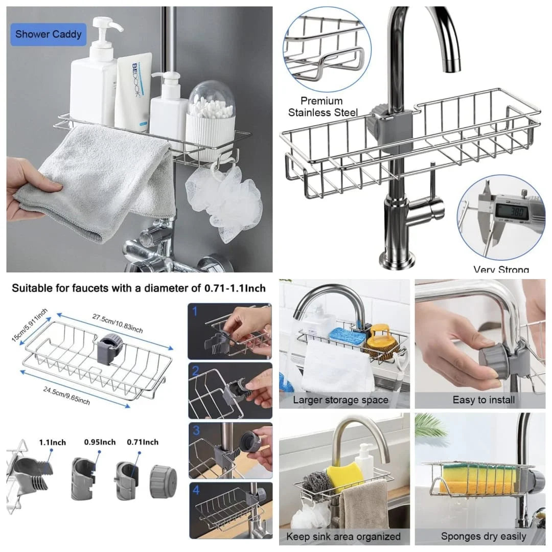Stainless Steel Sink Storage Rack – Lets Cart Pk