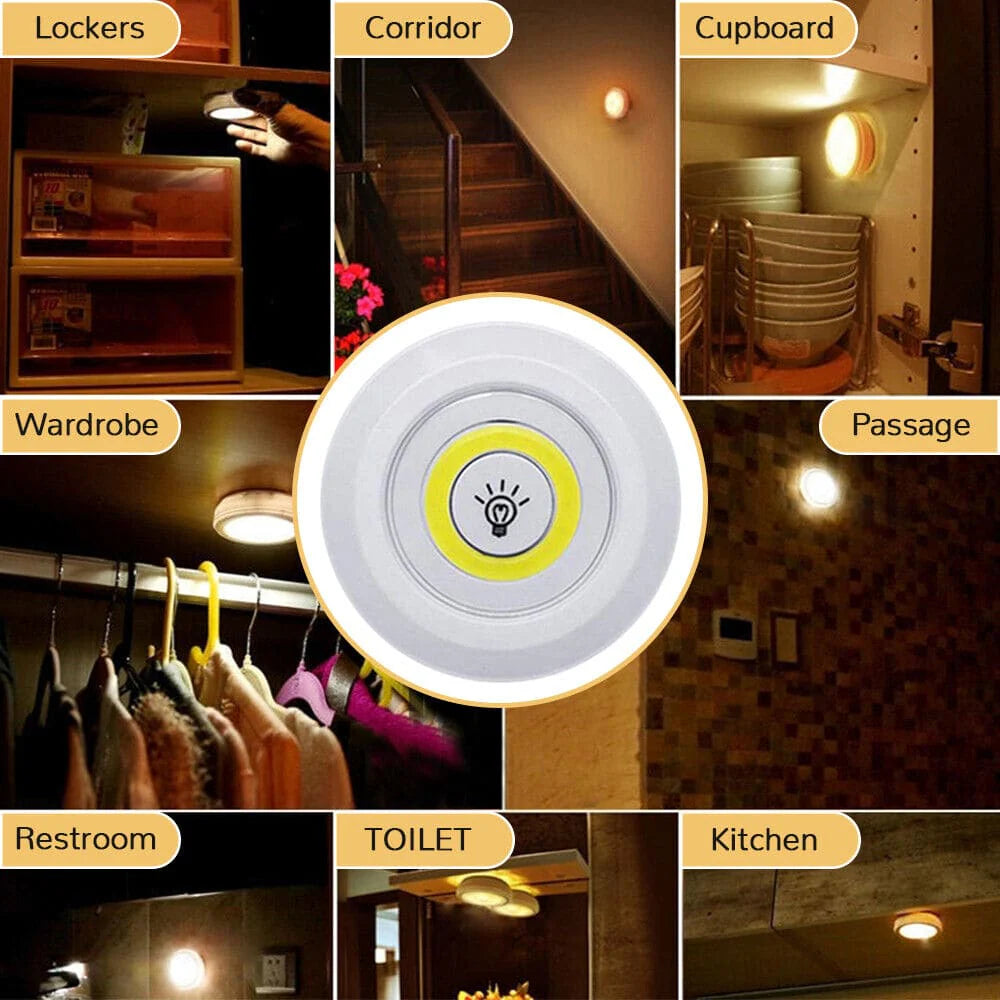 3 Pcs Wireless LED Closet Lights with Remote Control
