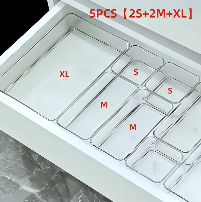 5PCS Drawer Organizer Tray Set