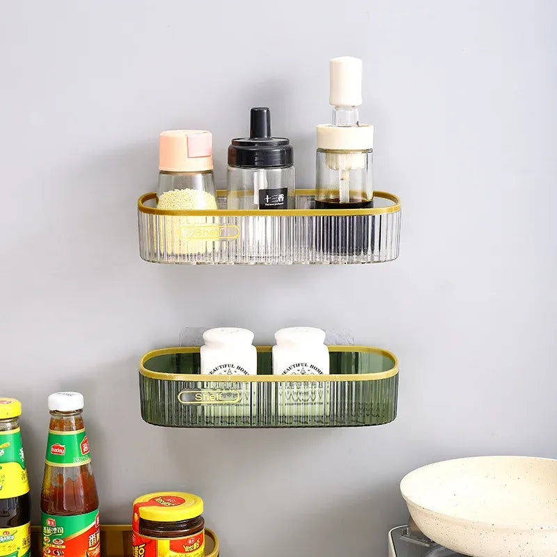 Punch-Free Bathroom Shelf