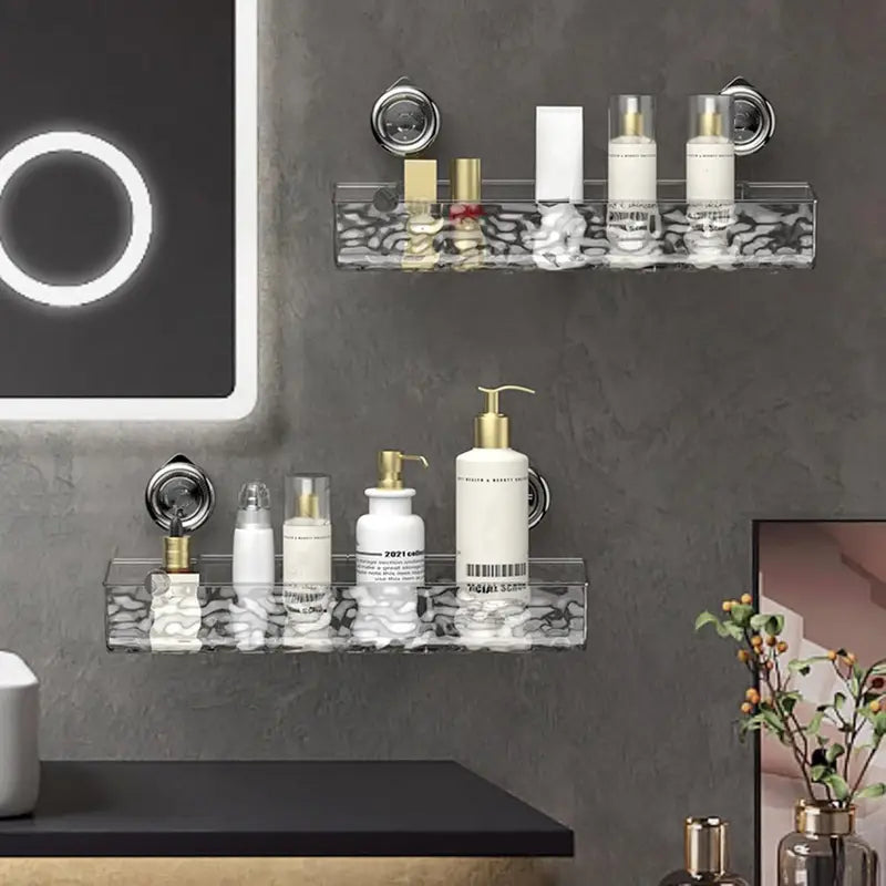 Acrylic Suction Cup Storage Rack (Premium Quality)