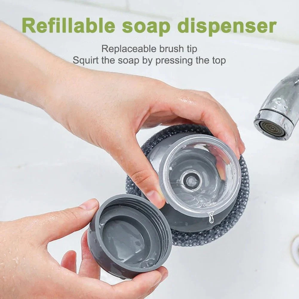 Soap Dispensing Palm Brush