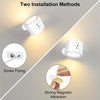 Double Head LED Wall Lamp – 360° Rotatable with Magnetic Holder