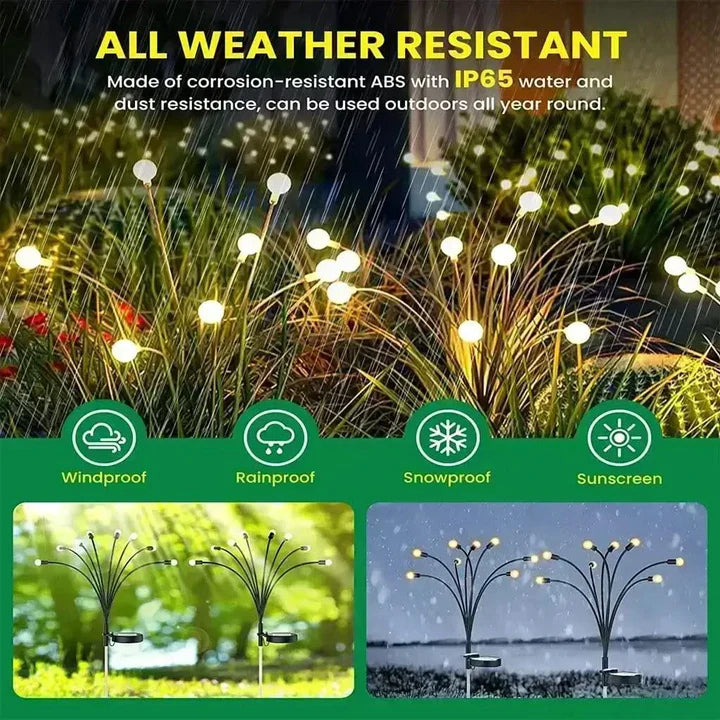 Solar Powered Firefly Light - IPS65 Waterproof