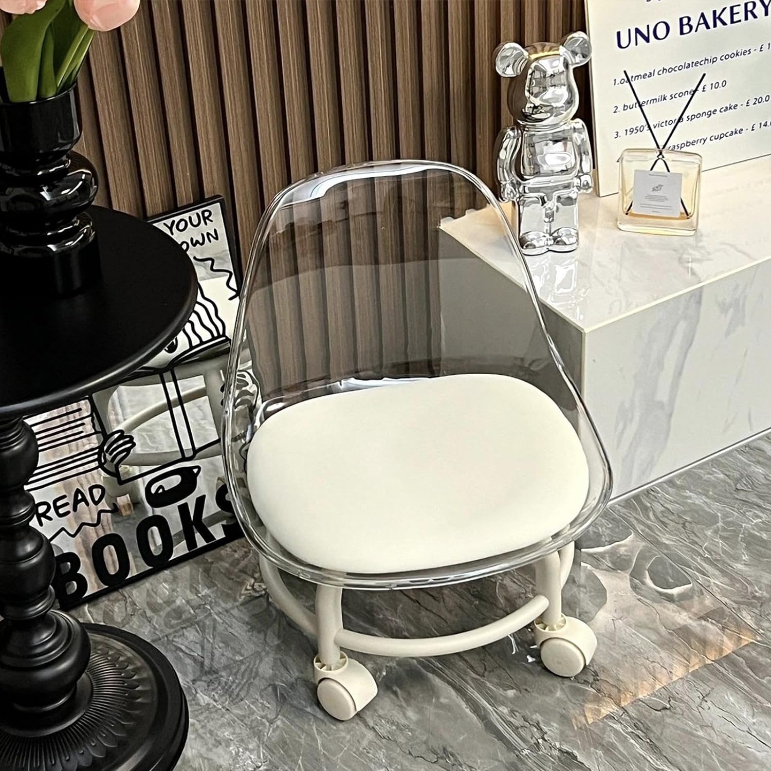 Acrylic 360° Rotatable Transparent Chair (Imported Quality)