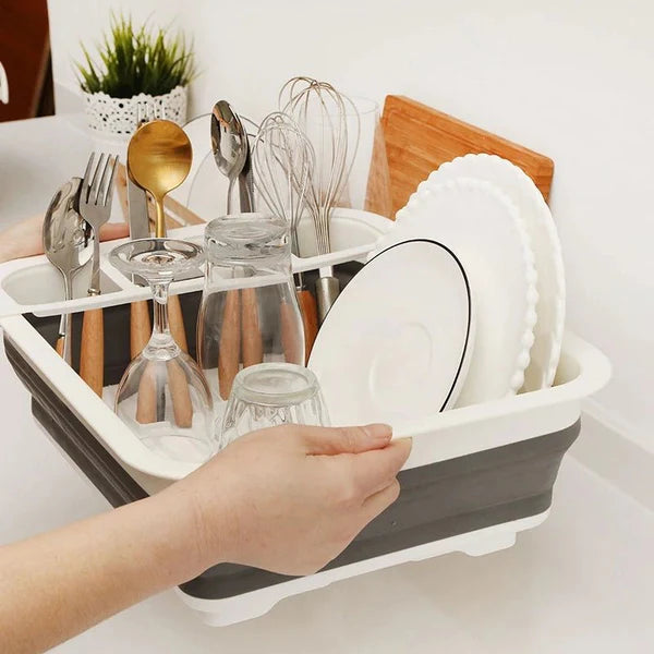 Foldable Dish Drainer Rack