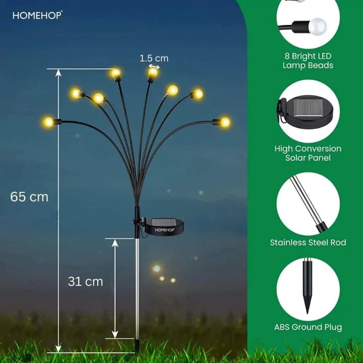 Solar Powered Firefly Light - IPS65 Waterproof