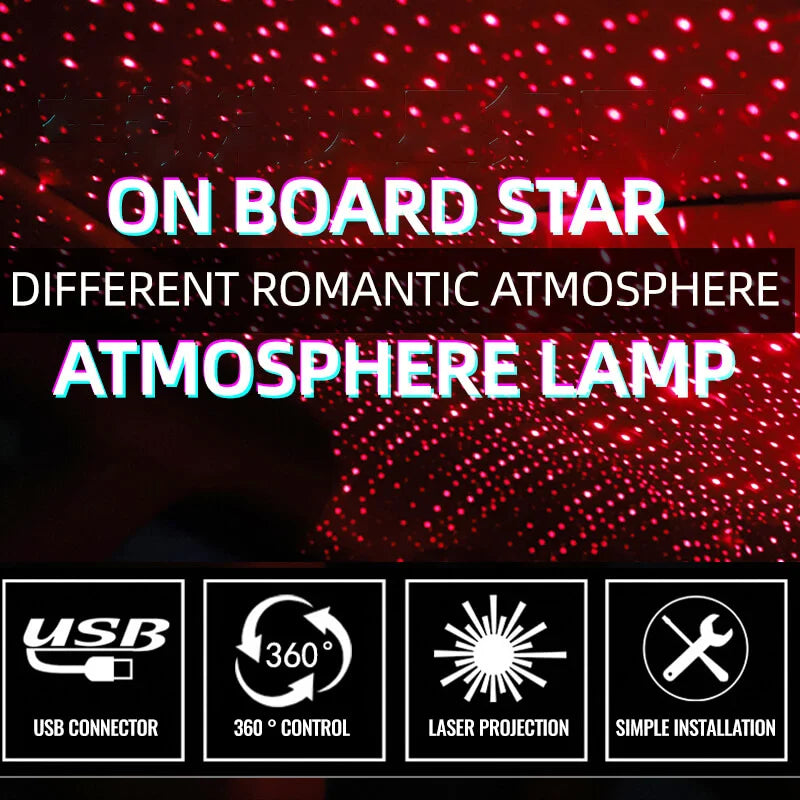 USB Light Car Star Projector