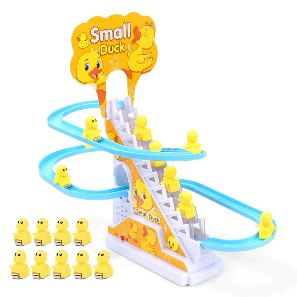 Electric Duck Climbing Stairs Toy