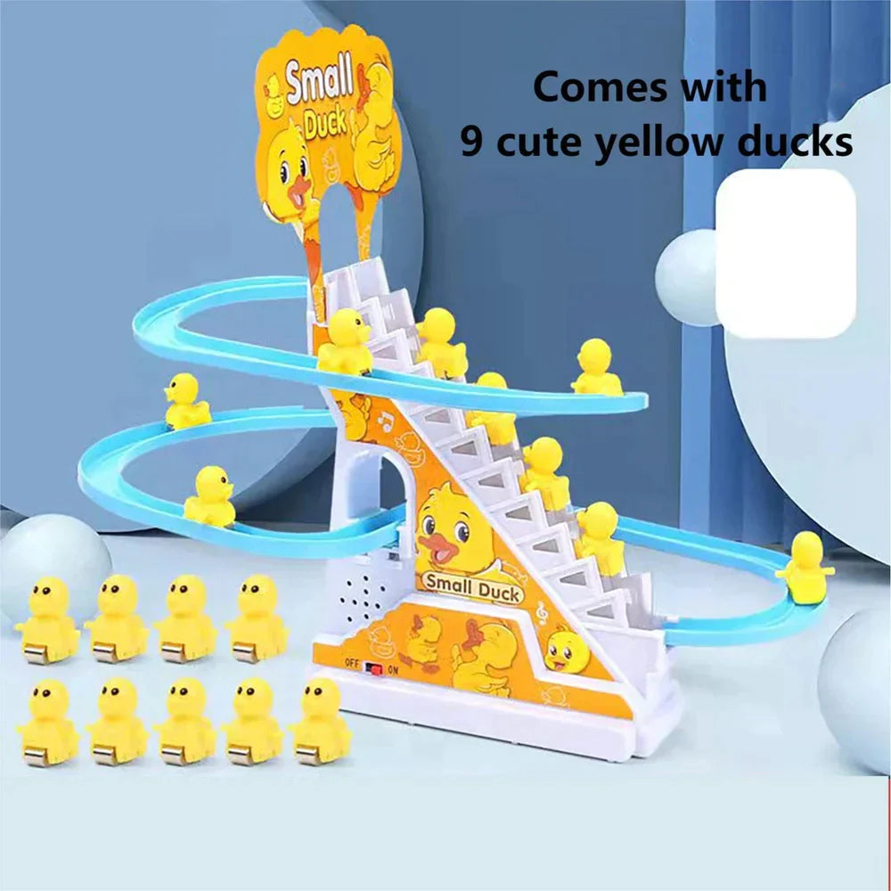 Electric Duck Climbing Stairs Toy